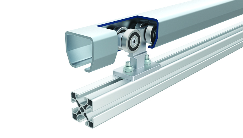 Trolley 40 for Overhead C-Rail, with Mounting Plate